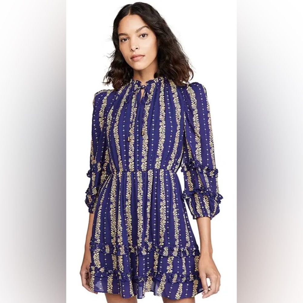 Valencia & Vine Blue and Gold Dress